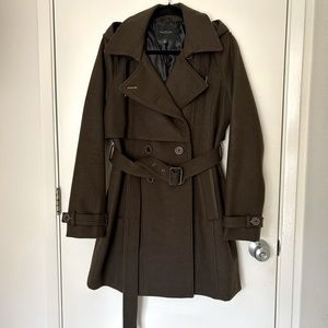 Marc New York Andrew Marc Wool Coat Olive Green size 10 *SEAMSTRESS SPECIAL*